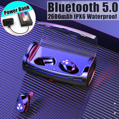 Mini Wireless Bluetooth Sport Gaming Earphone & Power Bank Waterproof