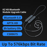 KZ Aptx HD CSR8675 Bluetooth5.0 Wireless Module Earphone Upgrade Cable