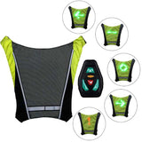 Outdoor Cycling Vest Signal Light Indicator LED Backpack