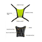 Outdoor Cycling Vest Signal Light Indicator LED Backpack