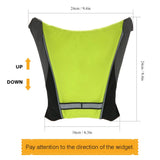 Outdoor Cycling Vest Signal Light Indicator LED Backpack