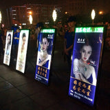 Outdoor mobile LED backpack billboard