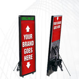 Outdoor mobile LED backpack billboard