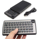 Rechargable Handheld Wireless Mini Keyboard with Touchpad Mouse